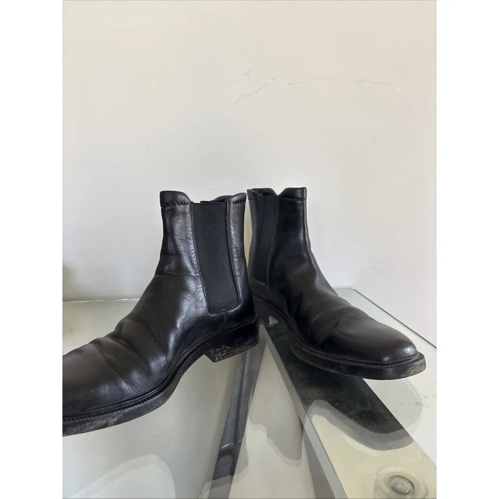 Rare Vintage Tom Ford Gucci Black Leather Chelsea Boots 8D